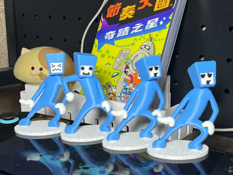 节奏天国 肘击舞者 钥匙链/摆件 (可换脸)|Rhythm Heaven Space Dancers