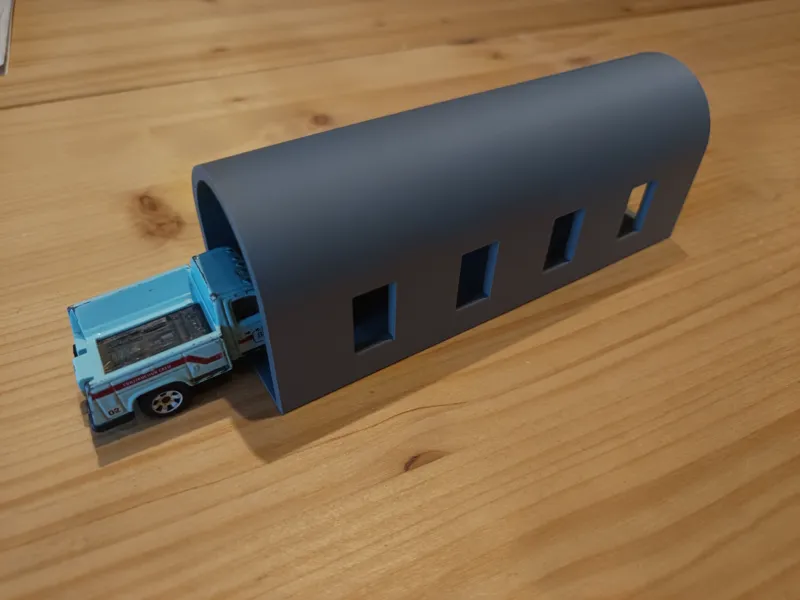Überdachte Brücke für Matchbox etc.