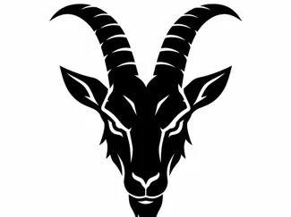 Goat silhouette (PETG Filament)