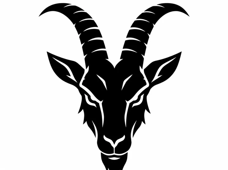 Goat silhouette (PETG Filament)