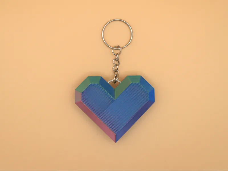 Heart-Shaped Key Fob