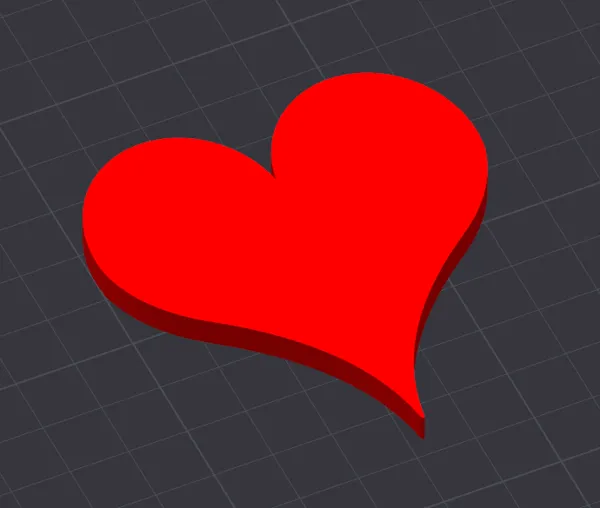 Simple forme de cœur