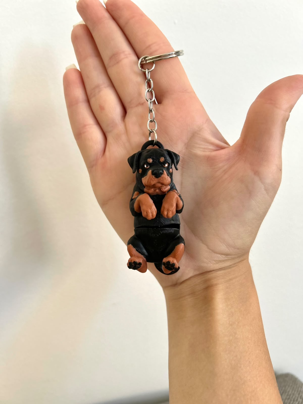 Rottweiler Keychain – Articulated Flexi Cute Dog - 1