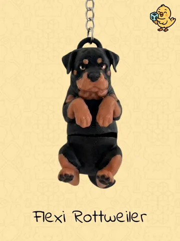 Llavero articulado de perro Rottweiler — vista de referencia 2