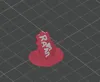 Multi-color tags on 30cm heart