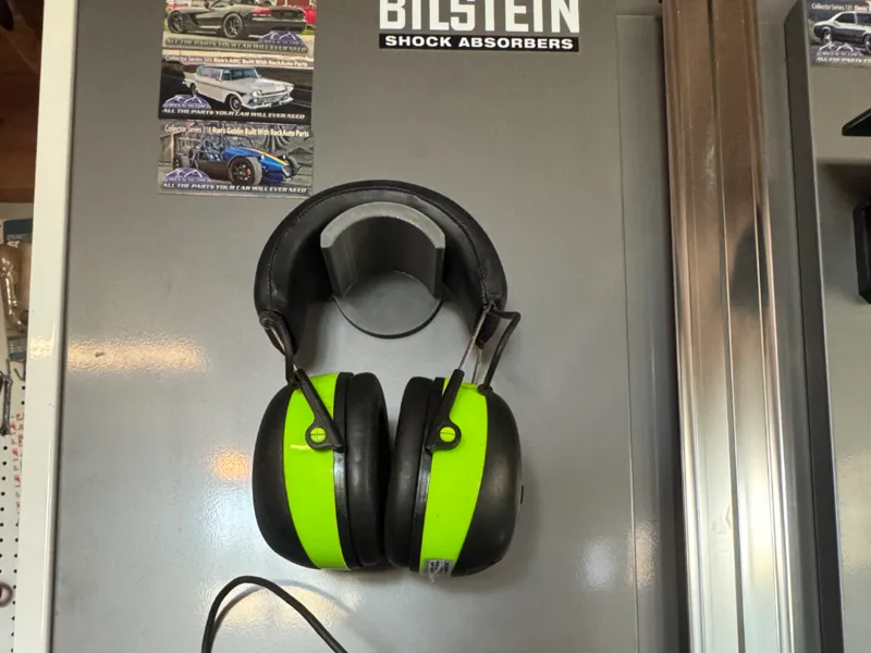 Headphone, earmuff, or tape roll magnetic holder
