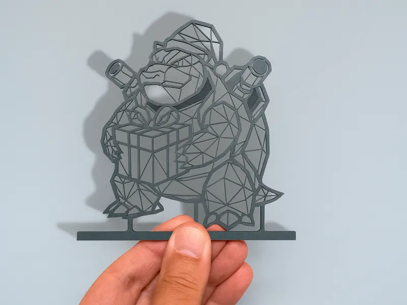 Blastoise with Christmas hat