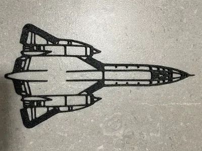 SR-71 Blackbird Wall Art