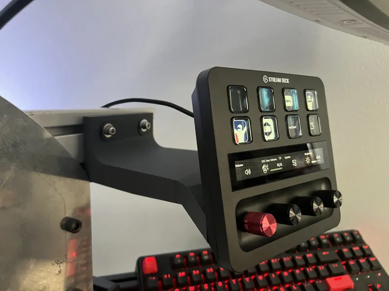 Stream Deck Plus - Mount for Aluminum Extrusions