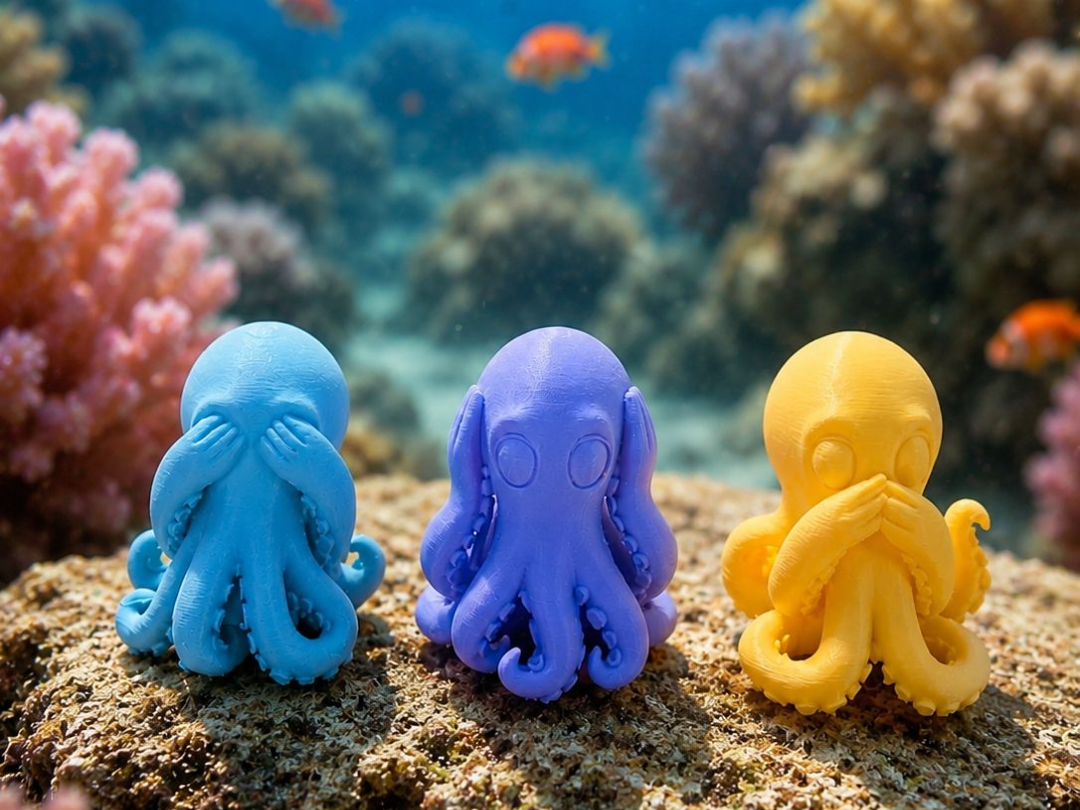 Three Wise Octopuses