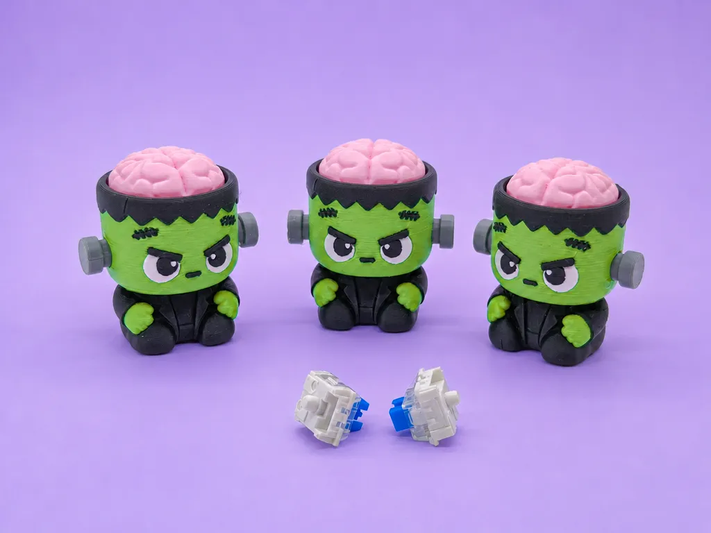Franken Brain Clicker - Free 3D Print Model - MakerWorld