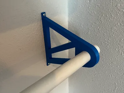 Filament wall mounts for 3/4 in PVC pipe