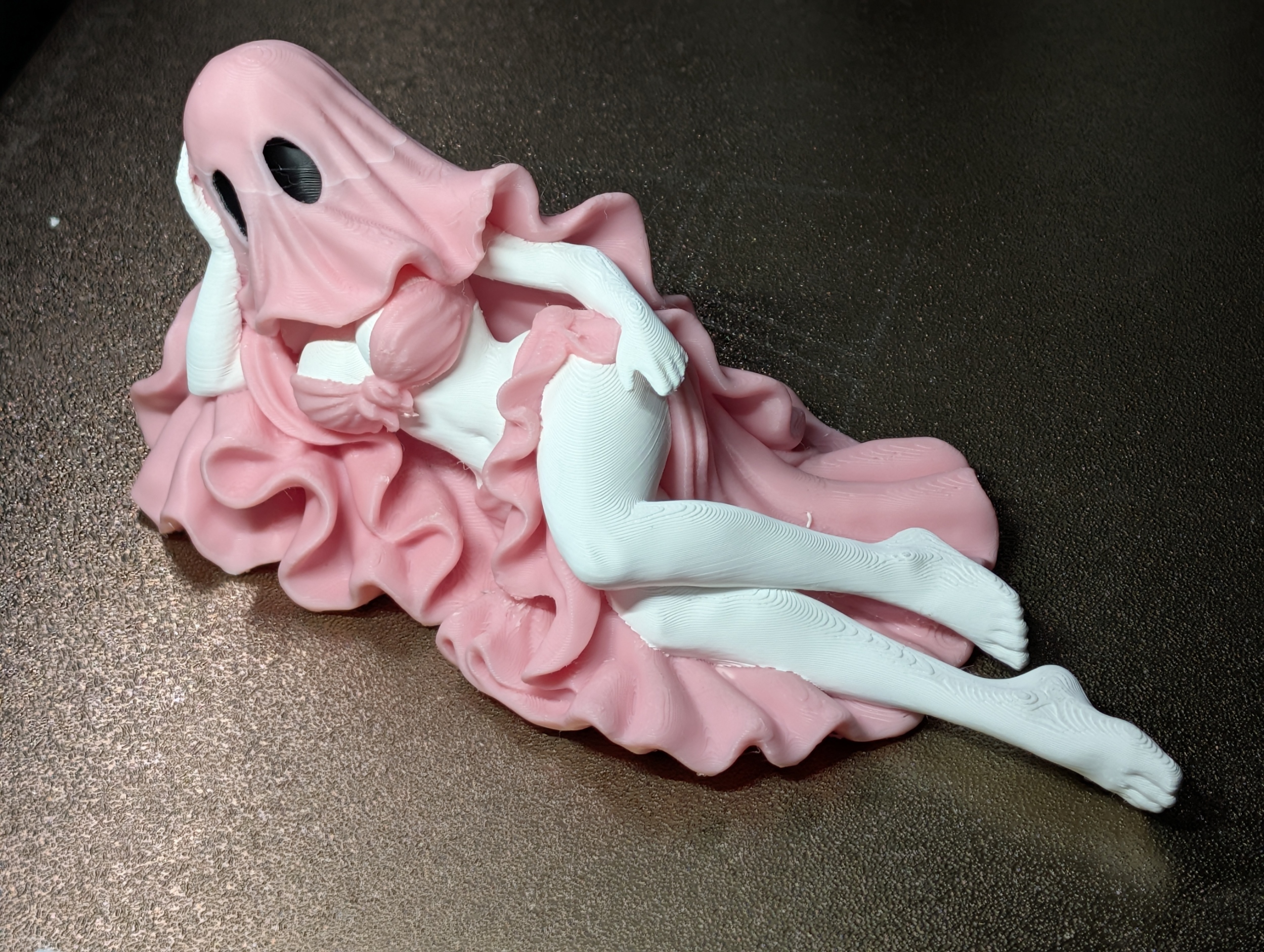 Halloween Reclining Ghost Girl - 1