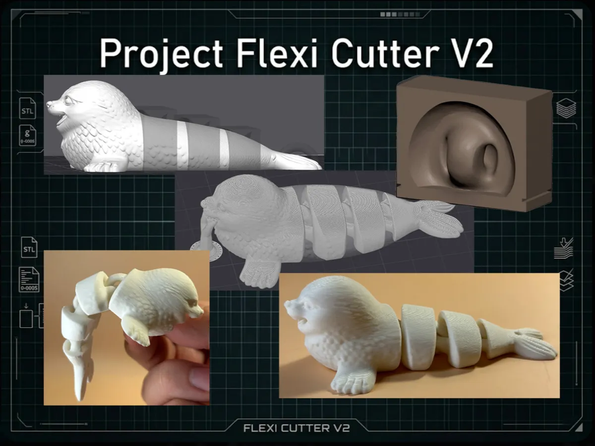 Project cutter for flexi toys V2 - Free 3D Print Model - MakerWorld