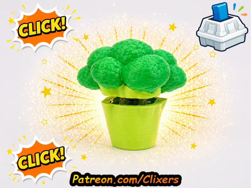 Broccoli Clicker Cute Fidget Toy