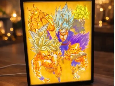 Lithophane Dragon Ball Super
