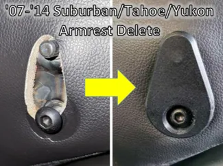 2007-2014 Suburban/Tahoe/Yukon Armrest Delete