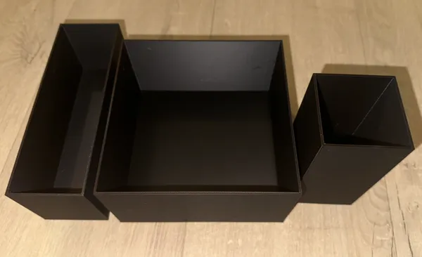 Boîtes de rangement pour bureau (plusieurs tailles)
