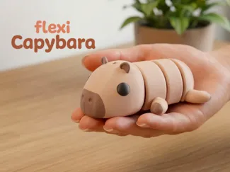Flexi Articulated Capybara (+Keychain)