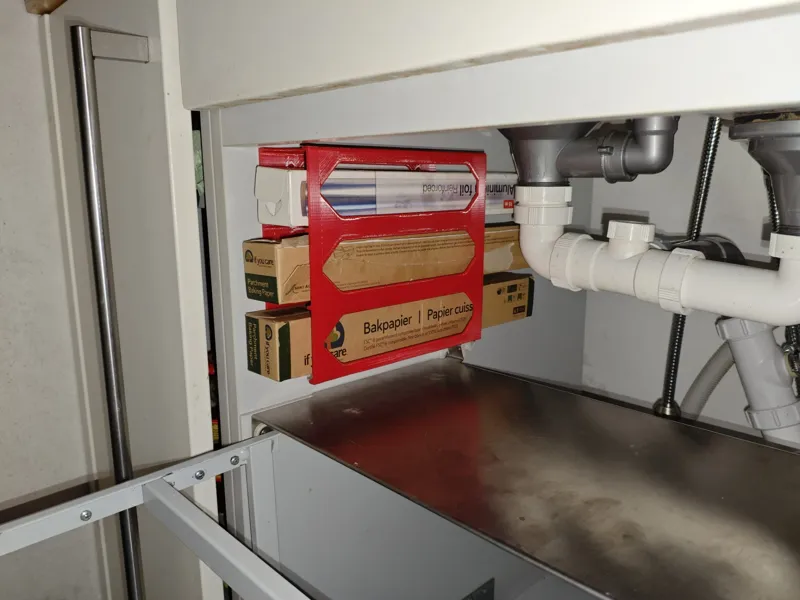 Wall-mounted Wrap Organizer