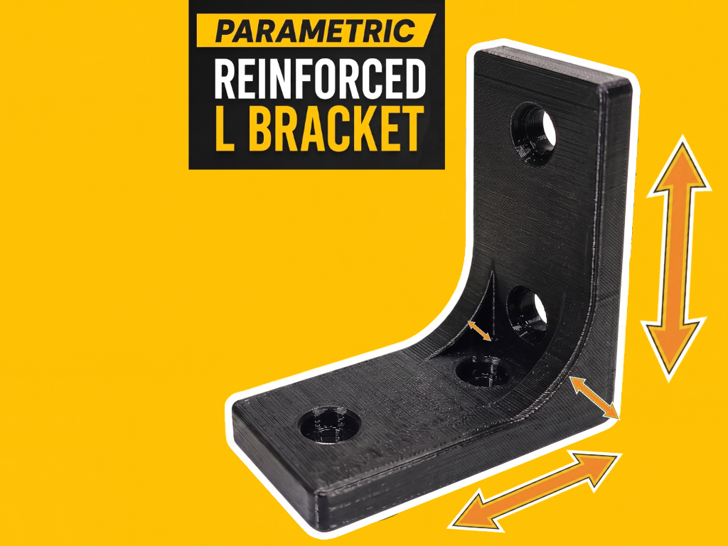 Customizable CurveLock Corner Bracket (Reinforced)