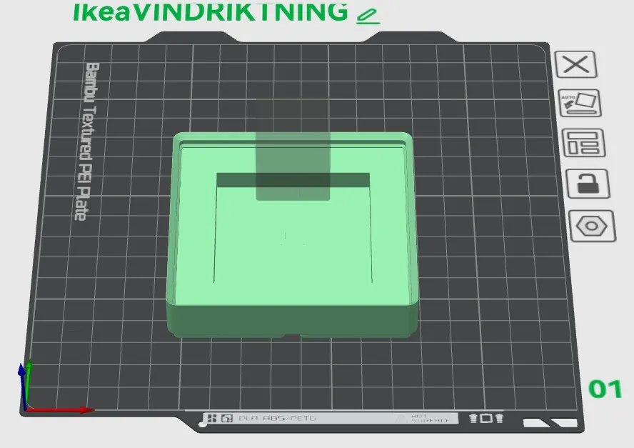 Ikea vindriktning gridfinity storage stand by Metamorfosi - MakerWorld