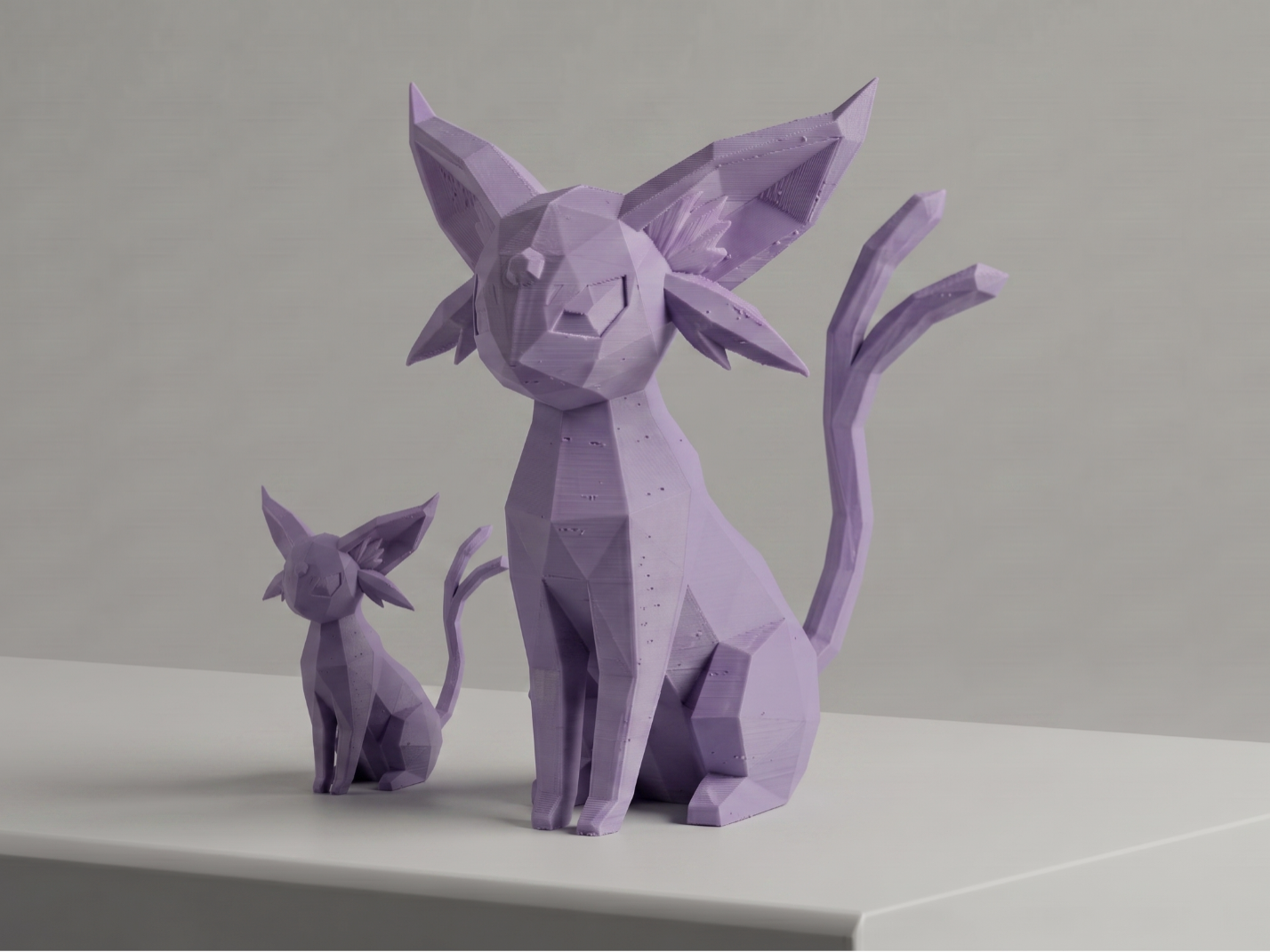 Low Poly Espeon - Stylized Pokémon Desktop Friend
