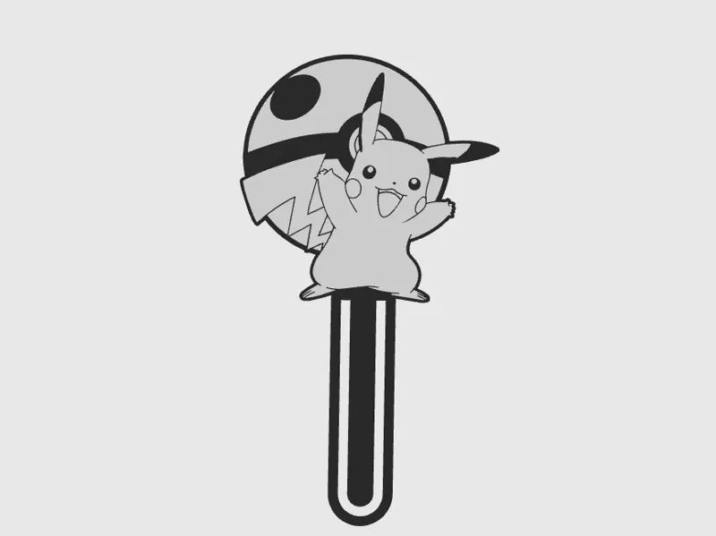 BookMark Pokemon Pikachu Pokeball Cute Kawaii