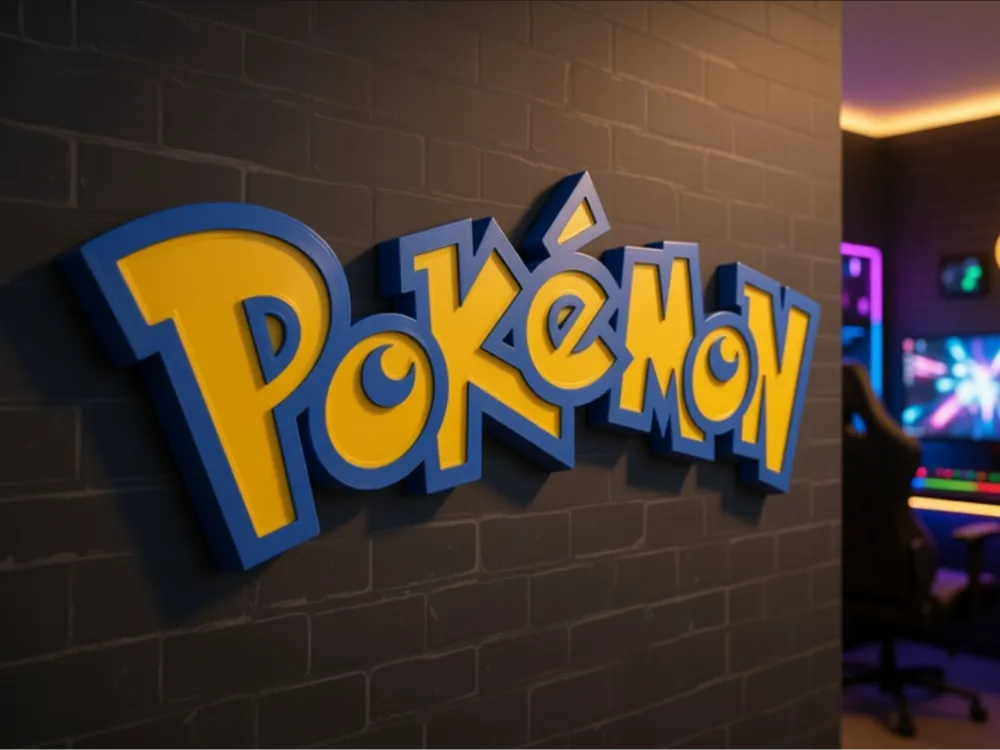 Pokémon Room Logo (AMS Ready) - MakerWorld 3D Model | 3Drop