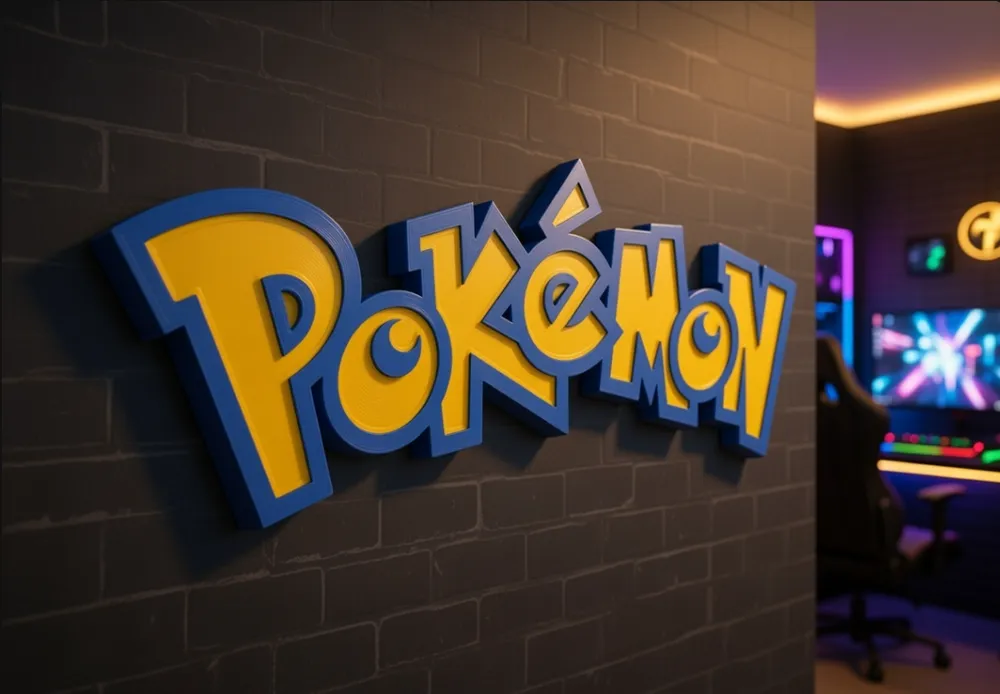 Pokémon Room Logo (AMS Ready) - MakerWorld 3D Model | 3Drop
