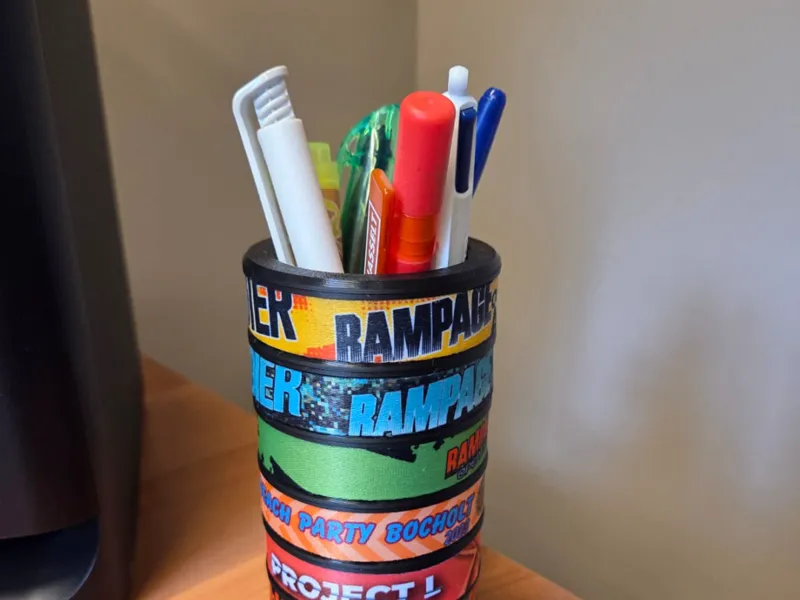 Festival Wristband Pencil Cup