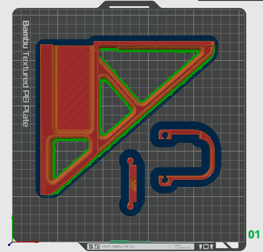 Miniatura 5 do modelo 3D Bambu Lab A1 Stiffener