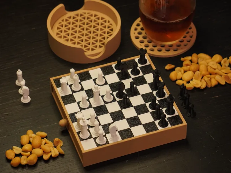 Magnetic Pocket Chess Board
