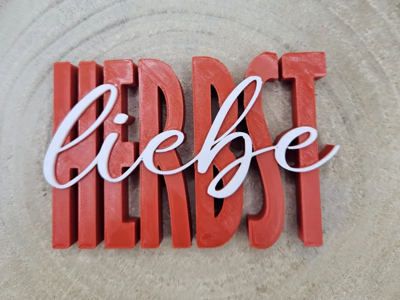 Herbstliebe Schriftzug 