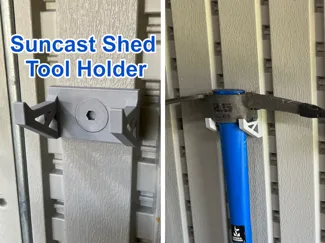 Suncast Shed Tool Holder Hooks For Easy Bolt