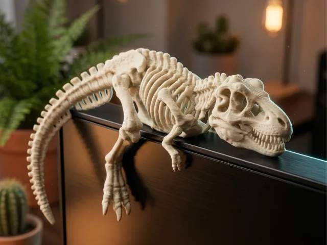 T-Rex Skeleton - Monitor & Desk Pet