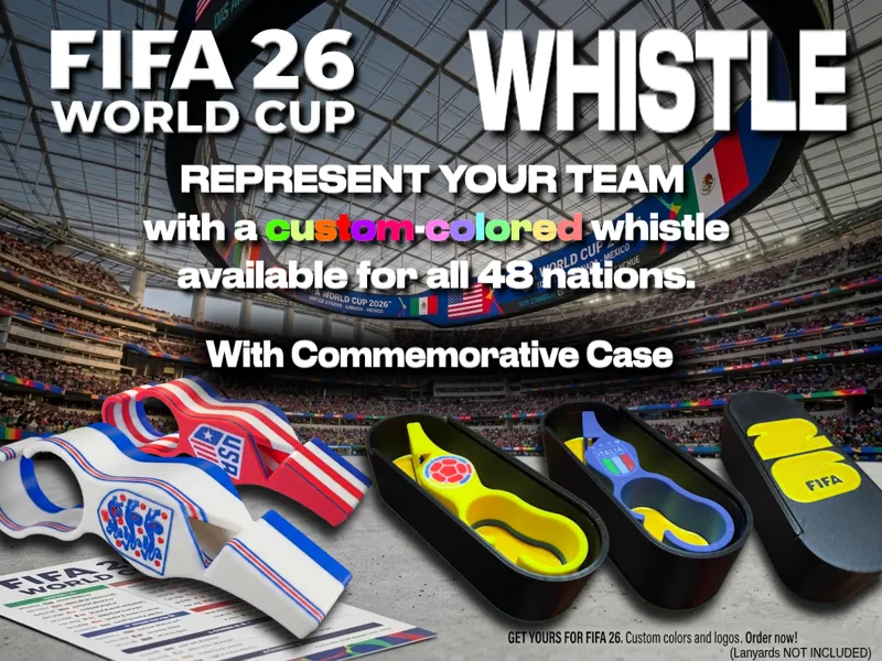 FIFA26 Team FingerClamp Whistle Commemorative Case