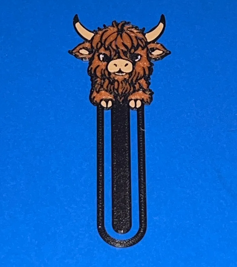 Highland Cow Bookmark