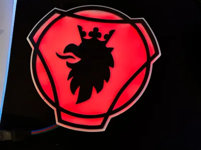 Scania Logo LED Lamp