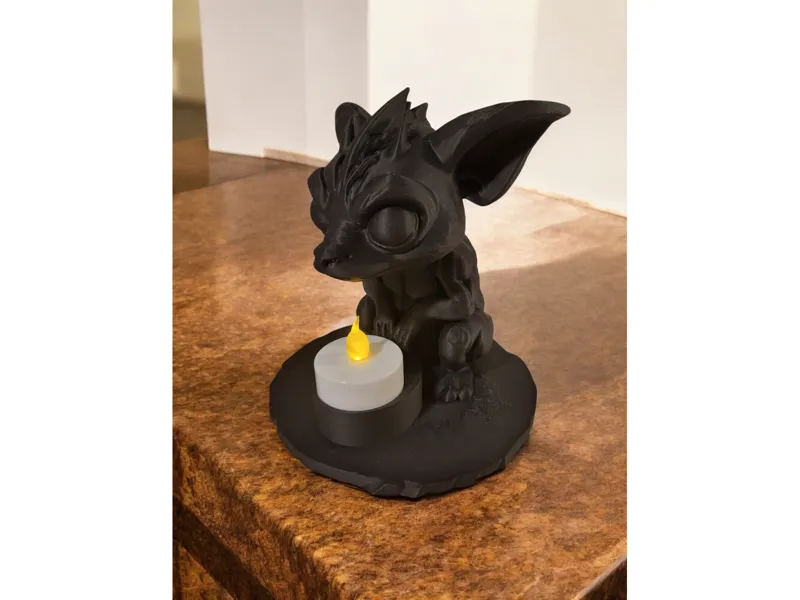 Mistic creature candle holder