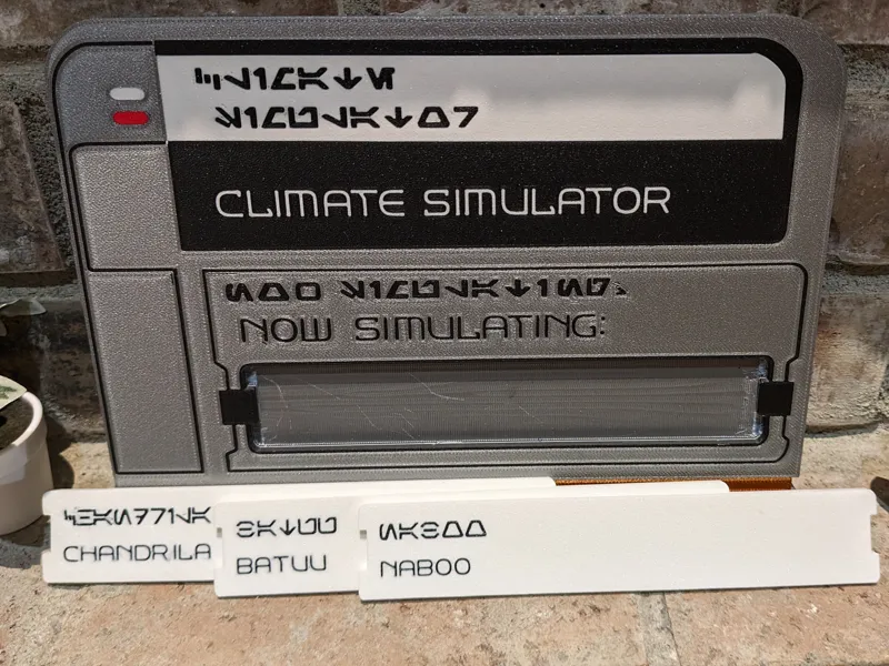 Climate Simulator Entry Sign
