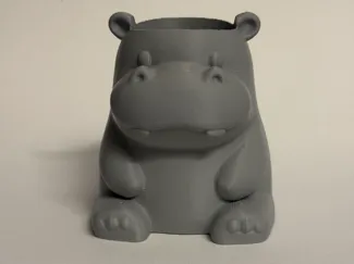 Hippo Buddy cute Desk Pen Holder / Pencil Holder 
