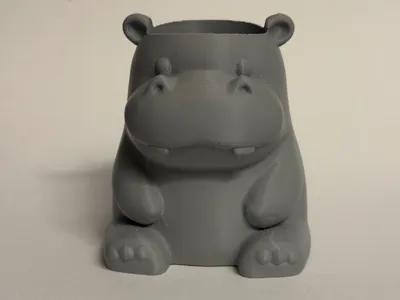 Hippo Buddy cute Desk Pen Holder / Pencil Holder 