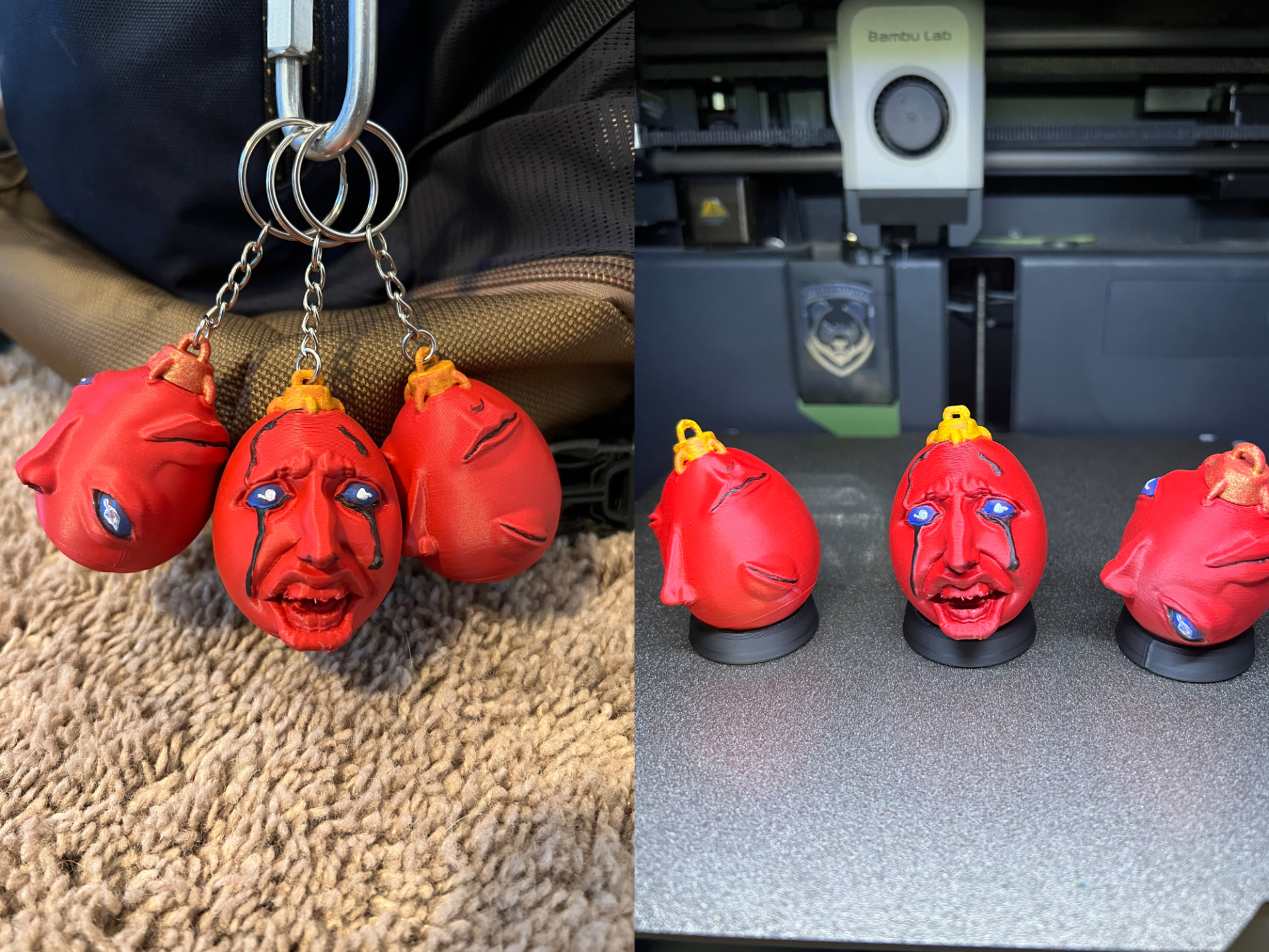 Berserk Behelit 3 Faces Egg Display or Keychain