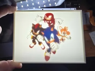 Sonic and friends Lithophane Night light