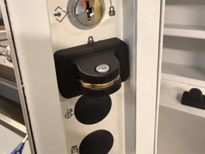 Haas key lock