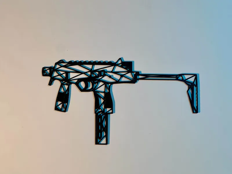 Art mural Low Poly MP9 CSGO / CS2