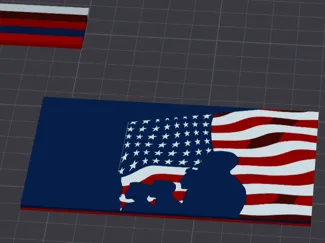 american flag keychain thing