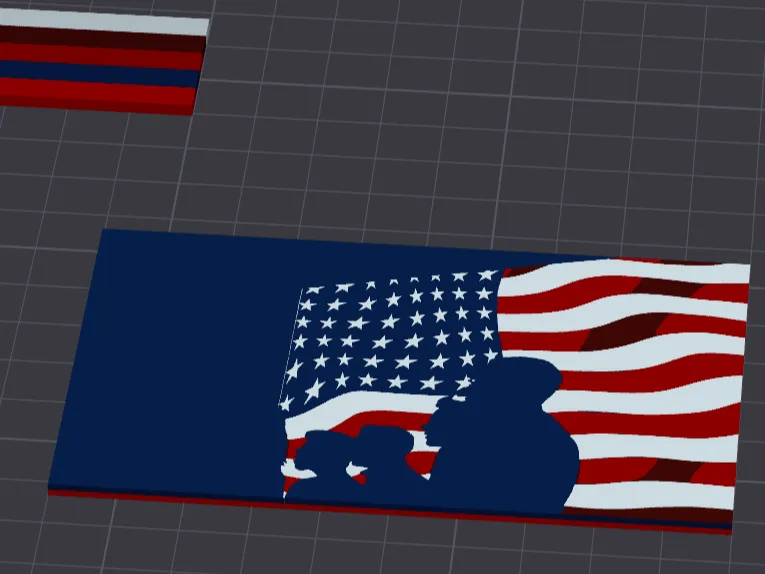 american flag keychain thing