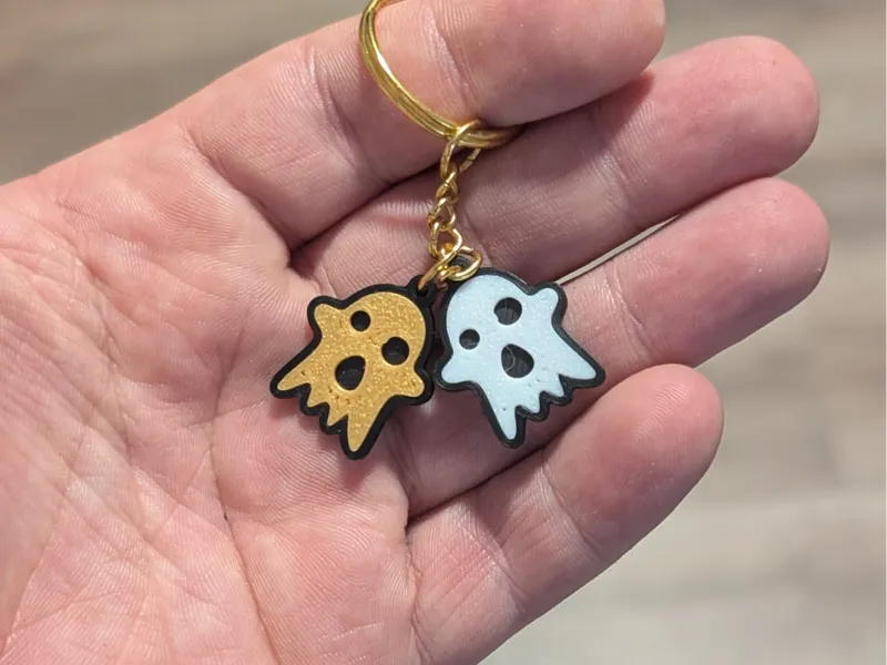 mini ghost keychain